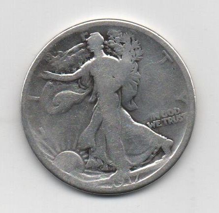 ESTADOS UNIDOS DEL AÑO 1917 DE 1/2 DOLAR
